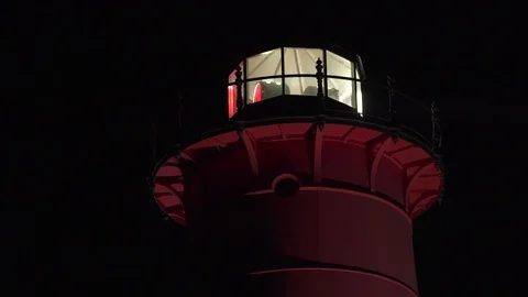 Close up of Cape Cod Lighthouse Stock Footage 120090326