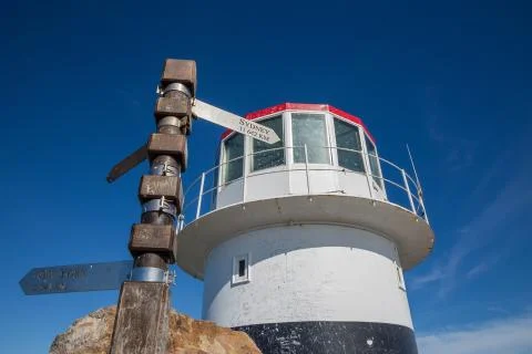Close up of Cape Point lighthouse Foto stock