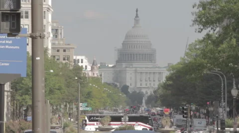 Close up Capital Building DC Vídeos de archivo 51235165
