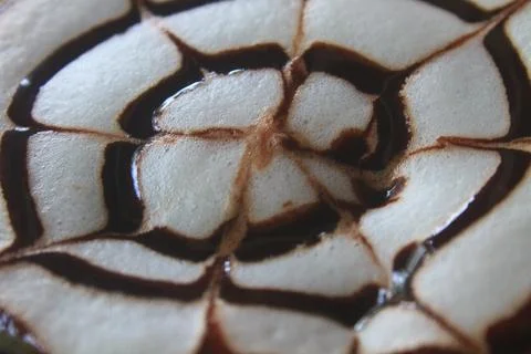Close up cappuccino coffee Stock Photos