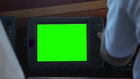 Close-up in the captain's cabin on the ship in the summer Video stock 95940947