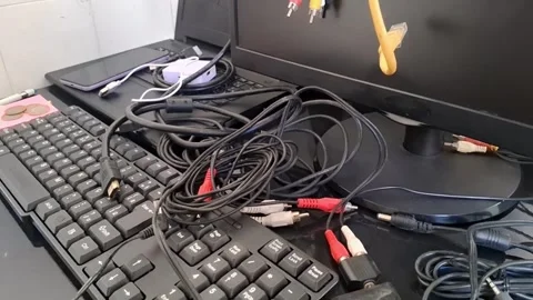 Close-up of car battery jump-start with red and black jumper cables. Automotive Stock Footage 340241516