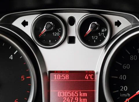 Close up of car dashboard Stock Photos