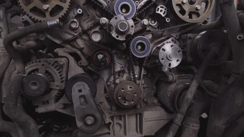 Close-up of the car engine Stock Footage 94233849