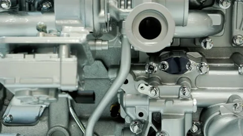 Close-up of a car engine. Stock Footage 161237996