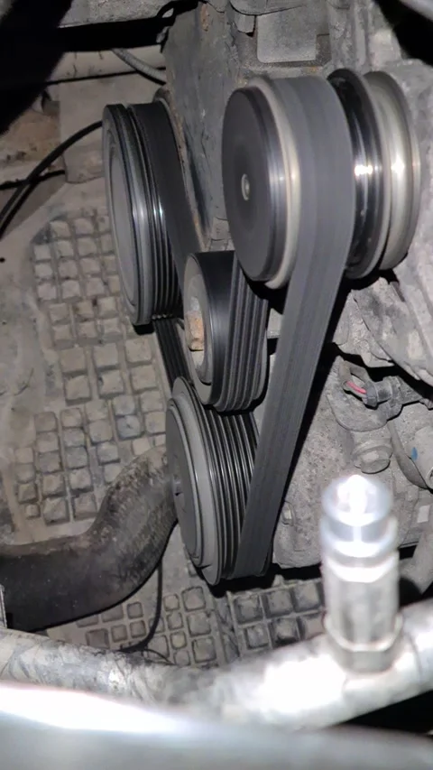 Close-up of a car engine running Stock Footage 281190543