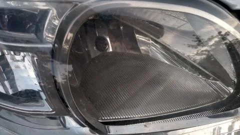 Close up off car front light Stock Photos