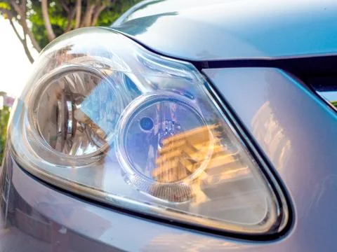 Close up of car head light. 스톡 사진