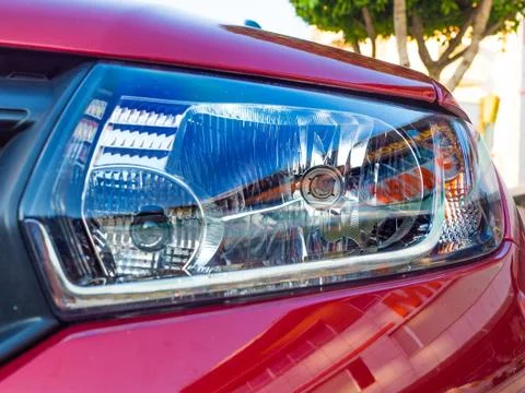 Close up of car head light. Stock-Fotos