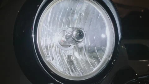 Close-Up of Car Headlight Video stock 288789760
