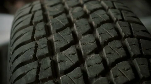 Close-up on a car tire Stock Footage 86297072