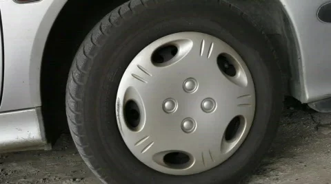 Close up of a car wheel Stock Footage 626779