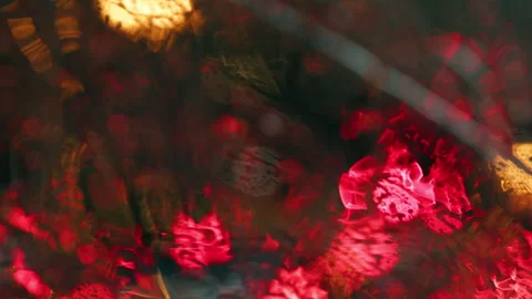 Close up of car windshield in the rain Stock Footage 243769810