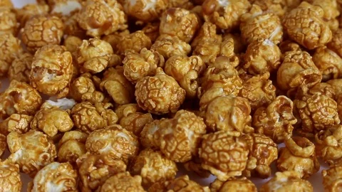 Close up of caramel popcorn Vídeo Stock 74469195