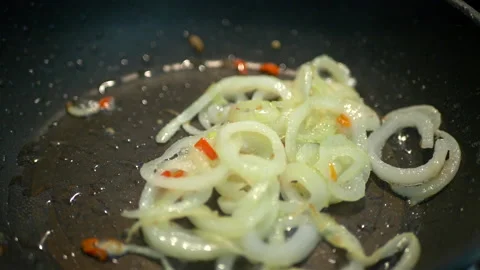 Close up caramelized onion Video stock 151154360