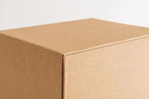 Close up of a cardboard box Stockfoto's