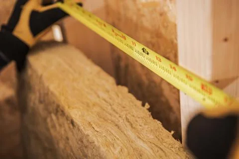 Close Up Of Carpenter Using Tape Measure  Stock Photos