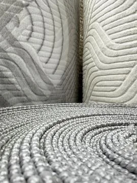 Close up carpet runner texture for home comfort Stock Photos