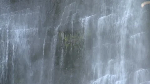 Close up of a cascading waterfall Stock Footage 10849080