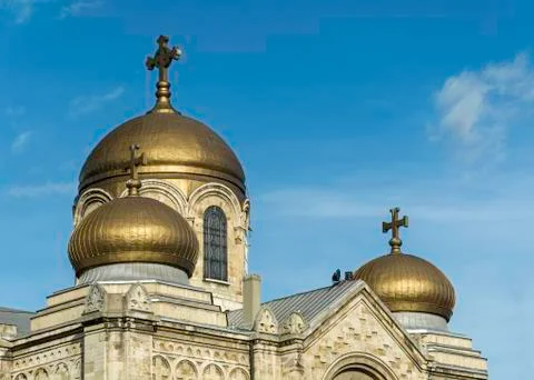 Close up cathedral in Varna Stock Photos