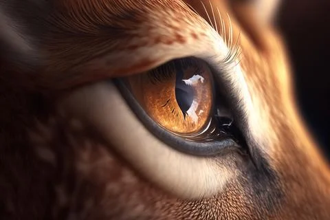 A close up of a cat's eye with a blurry background of the cat's eye realist.. Stock Illustration