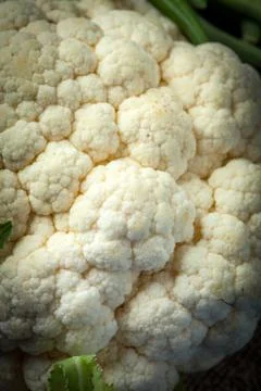 Close-up of the cauliflower . Foto stock