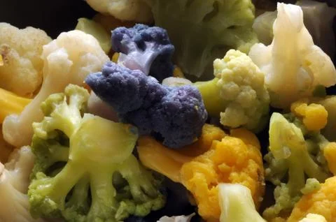 Close up on cauliflower salad Stock Photos