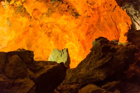 Close up in cave Stock Photos