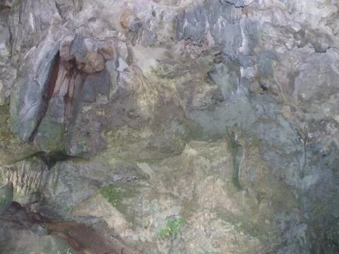 Close-up of Cave Wall with Rock Formations Stock Photos
