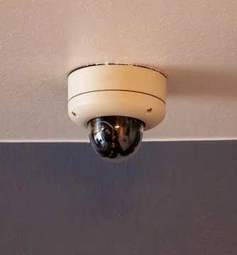 A close-up of a CCTV camera Stock Photos