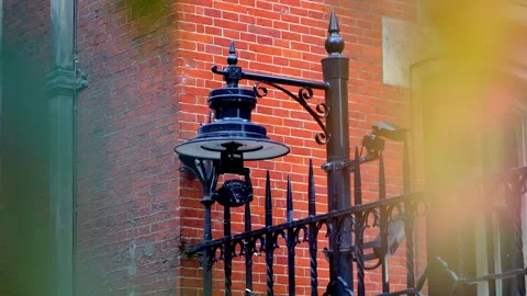 Close-Up of CCTV Cameras with Soft Light at Royal Courts of Justice, London Stock Footage 286135796