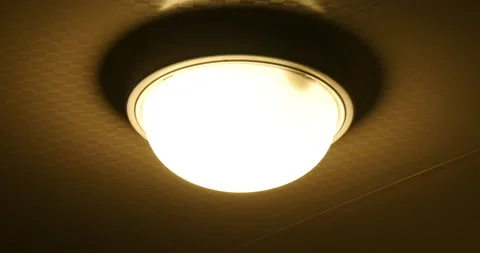 Close up of ceiling light Stock Footage 162613249