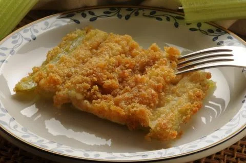 Close up of celery baked Stock Photos