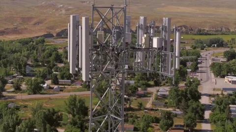 Close up of Cell Tower Antenna Stock Footage 114828811