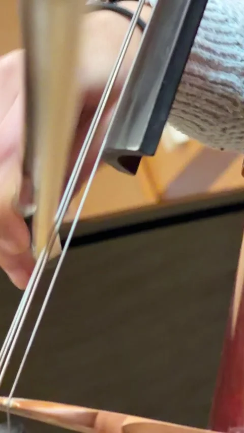 Close up cello playing performance Stock Footage 334206435