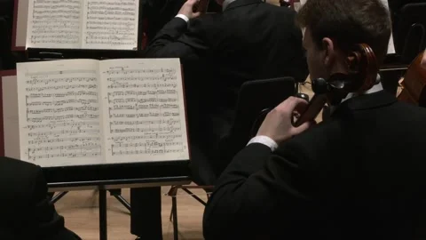 Close up on celloist and cello Stock-Footage 238734186