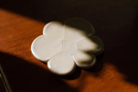 Close up ceramic coasters Stock Photos