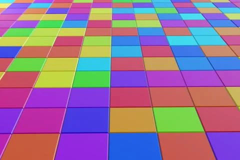 Close-up of ceramic floor made of glazed tiles Stock Illustration