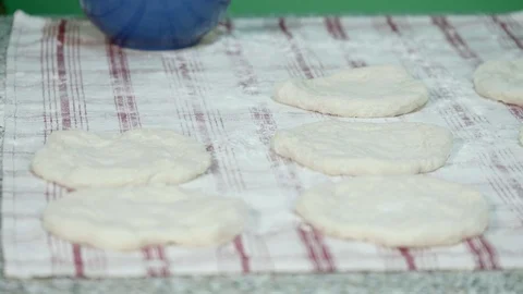 Close up of cereal dough for typical natural products - green screen backgrou Stock Footage 126829330