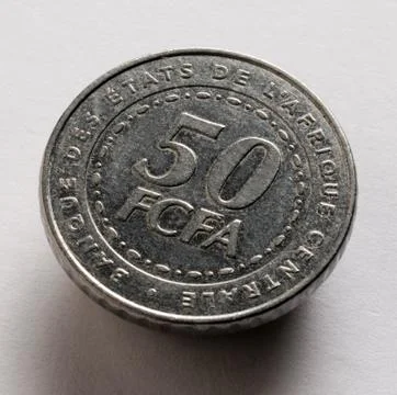 Close up on CFA franc Foto stock