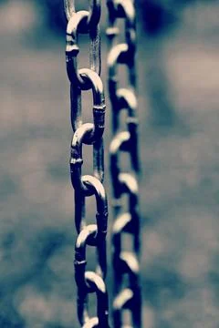Close up of a chain, freedom concept Stock Photos
