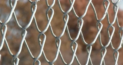 Close up of Chain Link Fence Stock Footage 142826815