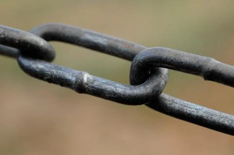 Close up of a chain link Stock Photos