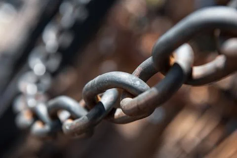 Close-up of chain Fotos Stock