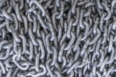 Close-up Chain for texture . Stock Photos