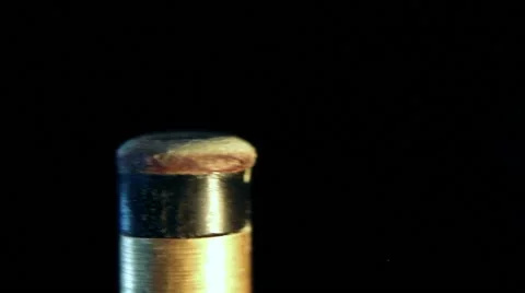 Close up of chalk being applied to pool cue Stock Footage 52516568