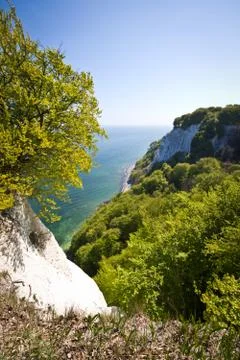 Close to the Chalk Cliffs. Great time on Rgen, Chalk Cliffs, Beaches, Coast.. Stock Photos