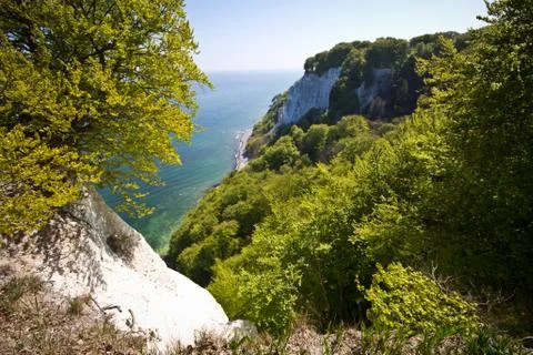 Close to the Chalk Cliffs. Great time on Rgen, Chalk Cliffs, Beaches, Coast.. Stock Photos