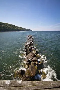 Close to the Chalk Cliffs. Great time on Rgen, Chalk Cliffs, Beaches, Coast.. Stock Photos