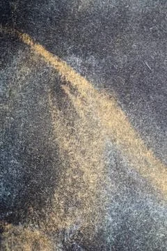 Close up of chalk pastel scribbles on a black paper background abstract Stock Photos